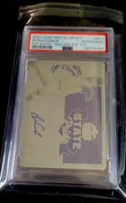 2021 Leaf Metal Draft STATE PRIDE RYAN CUSICK AUTO Yellow PRINT PLATE 1/1  PSA A