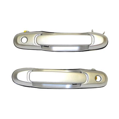 For 98-2003 Toyota Sienna Silver Shadow Pearl 1D7 Front Pair Outside Door Handle - Image 1 of 4