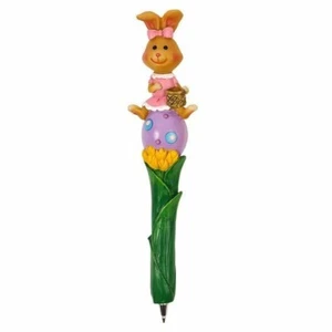 Easter Bunny Pens pack of 12 Adults Fun Home Writing Moulded Seasonal Cute Black - Picture 1 of 24
