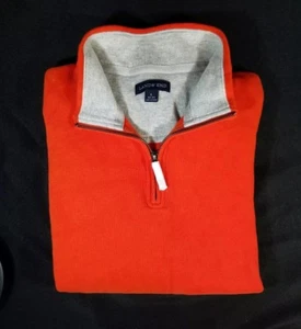 *BRAND NEW* Lands End Men's sweater half zipper size 42-45 - Picture 1 of 3