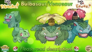 ⭐Shiny Non-shiny Bulbasaur Venusaur 6IV XL⭐Let's Go Pikachu Eevee HOME (💯Legal) - Picture 1 of 25