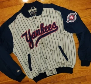 *WOW* Majestic COOPERSTOWN New York YANKEES JACKET mens XL retro NYC baseball - Picture 1 of 10