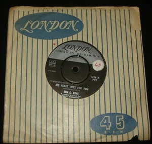 BEN E. KING 45 TOO BAD / MY HEART CRIES FOR YOU NZ LONDON 1960s Soul Pop - Picture 1 of 2
