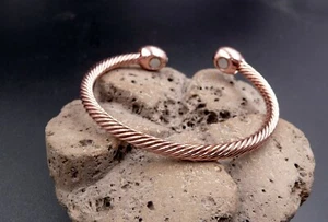 Bracelet magnétique de guérison en cuivre - Anti-Douleurs - Arthrose Rhumatisme - Foto 1 di 4