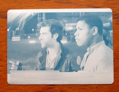 2018 Topps Star Wars Episode 8 Series 2 Cyan Printing Plate 1/1 Luke's Sacrifice - Image 1 of 2