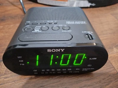 Sony Dream Machine Clock Radio - Black (ICFC218) - Image 1 of 3