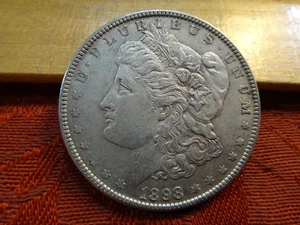 1898 United States Morgan Silver Dollar $1 - No Reserve - Free S&H USA - Picture 1 of 3