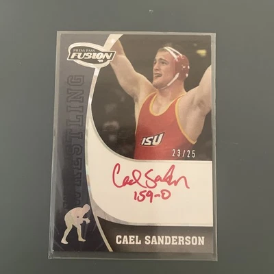 2009 Press Pass Fusion CAEL SANDERSON #SS-CS Silver Auto SSP /25 1/1 159-0 - Image 1 of 4