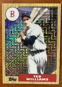 Ted Williams 2017 Topps Mojo Refractor 1987 Style #87-TW Red Sox- HOF - Picture 1 of 2
