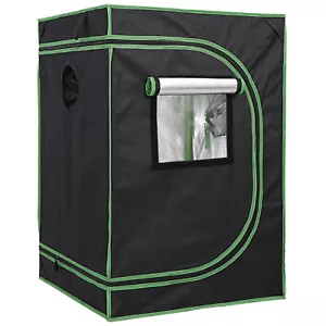 Mylar Hydroponic Grow Tent with Observation Window and Floor Tray Plant Growing - Picture 1 of 12