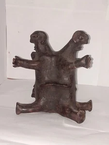 SALE!! orig 175 $ JANUS FETISCH, 1900er Jahre echte afrikanische Fetisch Figur Holz geschnitzt - Bild 1 von 12