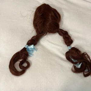 Peluca castaño rojizo roja con lazos para el Mago de Oz - Imagen 1 de 4