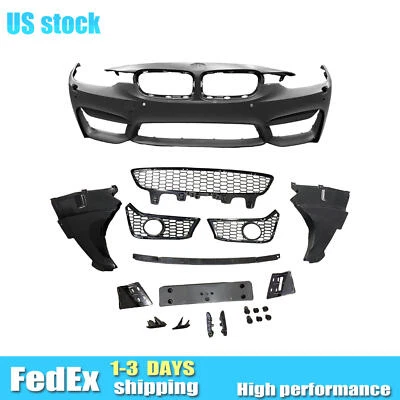 Front Bumper For 2013-18 BMW F30 F35 3 Series to M3 Style 4-Door Foto 1 de 4
