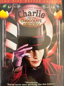 CHARLIE AND THE CHOCOLATE FACTORY 2 x DVD Tim Burton 2005 AS NEW! *REGION 1* - Picture 1 of 2