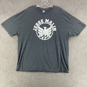 Jesse Malin Phoenix Rising Logo Grey Heather T Shirt XXL D Generation Glam Punk - Picture 1 of 6