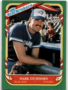 MARK EICHORN 1987 Fleer Star Stickers #37 Toronto Blue Jays - Picture 1 of 2