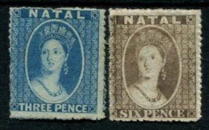 NATAL 1861-62 CHALONS SG12/13 UNUSED CAT £490 - Picture 1 of 1
