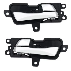 Manija de puerta interior cromada delantera trasera izquierda derecha para Hyundai Sonata 2011-2015 - Imagen 1 de 13