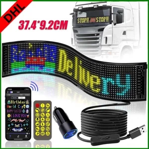 370MM*90MM LED RGB Display Laufschrift Auto Werbetafel Programmierbar Faltbar DE - Bild 1 von 20
