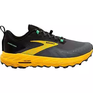 Chaussures de trail running homme Brooks Cascadia 17 gris tout terrain rembourrées - Photo 1 sur 6
