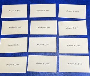 Menge 12 Vintage Schüler Name Abitur Sammelkarte Margaret G Jones - Bild 1 von 6