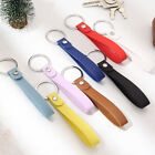 Porte-clés vintage créatif femmes hommes porte-clés de voiture PU couleur unie sac accessoire