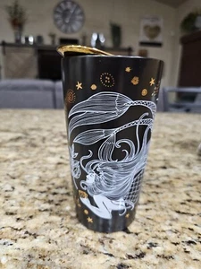 Schöne schwarz und gold und weiße Keramik 12oz Starbucks Kaffeetasse - Bild 1 von 10