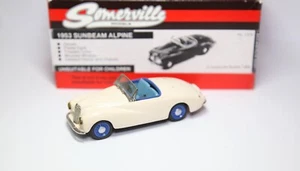 Somerville 1953 Sunbeam Alpine in scatola originale - metallo bianco 1:43 - Foto 1 di 10