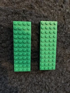 Lego Green 4 x 12 Brick Base Plate Floor Roof Lot of 2 - Picture 1 of 5