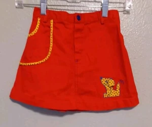 Vintage kids/girls Dimples Skirt with dog Red Size 6 made in U.S.A used As-Is  - Picture 1 of 7
