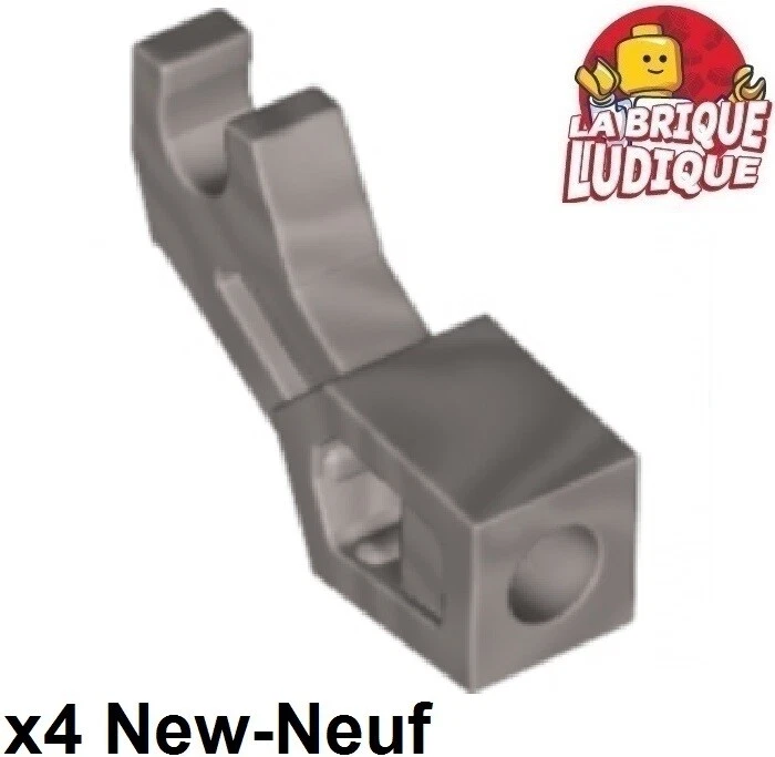 LEGO 4x Brazos Mecánico Ejército Robot Bionicle Plata / Flat Silver 98313 - Imagen 1 de 1