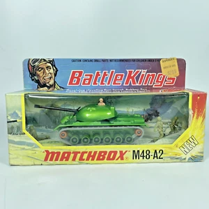 Matchbox Battlekings K-102 M48-A2, w/ Original Box - MIB - Picture 1 of 7