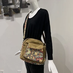 Schwarz Schmetterling Canvas Paisley Crossbody Handtasche Umhängetasche Tasche Bohemian Print Boho - Bild 1 von 12