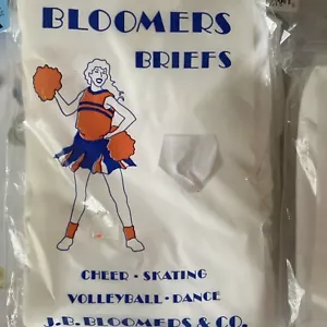 Vintage Sport Slips J.B. Bloomers Slips Höschen NOS 90er Cheer Skating Tanz weiß - Bild 1 von 6