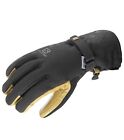 NWT salomon propeller dry gloves women Size S Black/Nature Ski Snow $80