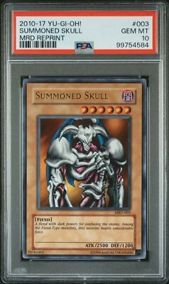 2010-2017 YU-GI-OH! METAL RAIDERS REPRINT MRD 003 SUMMONED SKULL PSA 10 *Pop 13* - Image 1 of 2