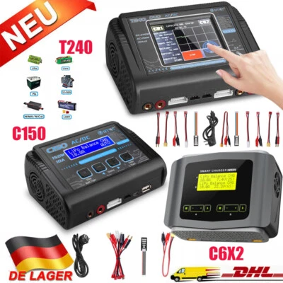 HTRC T240 DUO C150 C6X2 Lipo Battery Balance Ladegerät AC/DC Dual RC Ladegerät - Bild 1 von 4