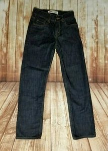 Levis 514 Straight Fit Jeans Sz 14 Slim 25 x 27 Boys Dark Denim - Picture 1 of 7