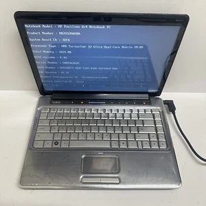 HP Pavilion DV4 14" Laptop AMD Turion X2 1GB RAM No HDD - Read Desc - Picture 1 of 11