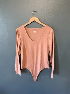 Nuuds Womens Light Brown Long Sleeve One Piece Top Size XL - Picture 1 of 3