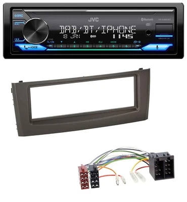JVC Bluetooth DAB USB MP3 Autoradio für Fiat Grande Punto Punto ab 05 schwarz - Bild 1 von 4