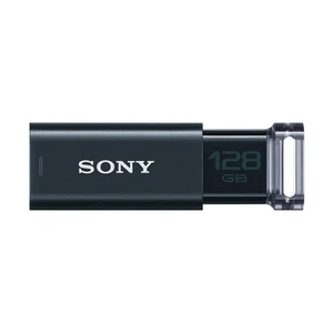 Sony USB Memory USB3.0 128GB Black Capless USM128GUB Flash Drive Computer Japan - Picture 1 of 8