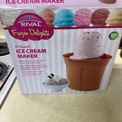 Paleta para hacer sorbete yogur helado 4qt Rival Frozen Delights Foto 1 de 2