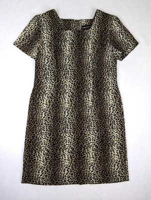 Vestido para mujer Sag Harbor talla 12P funda estampado animal manga corta Foto 1 de 4