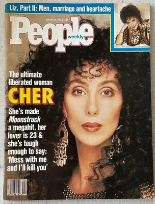 PEOPLE Magazine VTG Issue - January 25, 1988 w/ Cher • Buster Poindexter VGC - Image 1 of 4