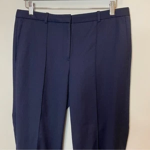 J.Crew Eaton Boy Trouser Wool Pants Stretch Date Heather Indigo Navy Blue 8 FLAW - Picture 1 of 11