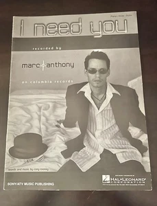 SELTENE 2002 I Need You Noten Marc Anthony Sammlerstück sehr guter Zustand - Bild 1 von 6