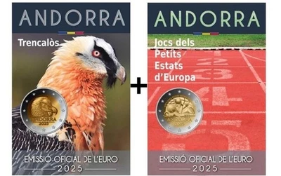 ANDORRA 2 x 2 euro 2025  - Pareja de 2 € - Imagen 1 de 2
