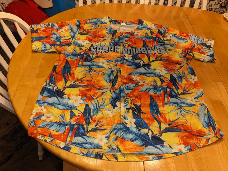 Camisa Jersey Sugar Land Space Cowboys Margaritaville Adulto XL Hawaiana MiLB SGA Foto 1 de 4