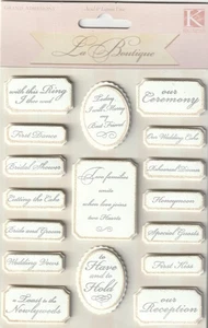 NEW! RARE K&Company La Boutique Chateau Wedding Activities 55556 Fast Free Ship! - Picture 1 of 3
